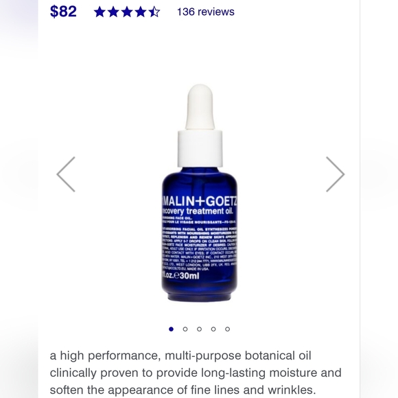 BNIB🔹️MALIN + GOETZ Recovery Treatment Oil - Picture 2 of 3